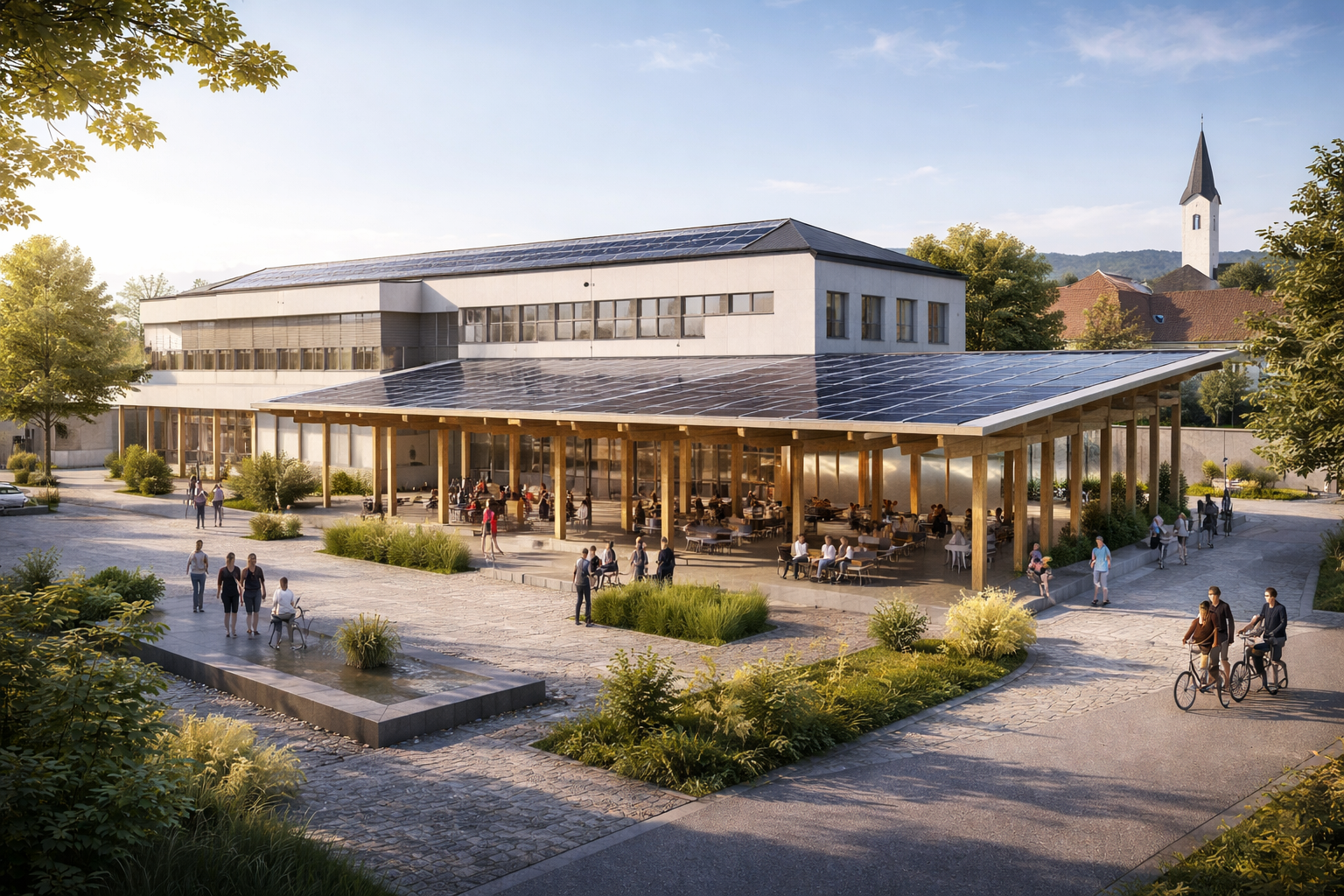 Gewerbe mit Solar und Büro